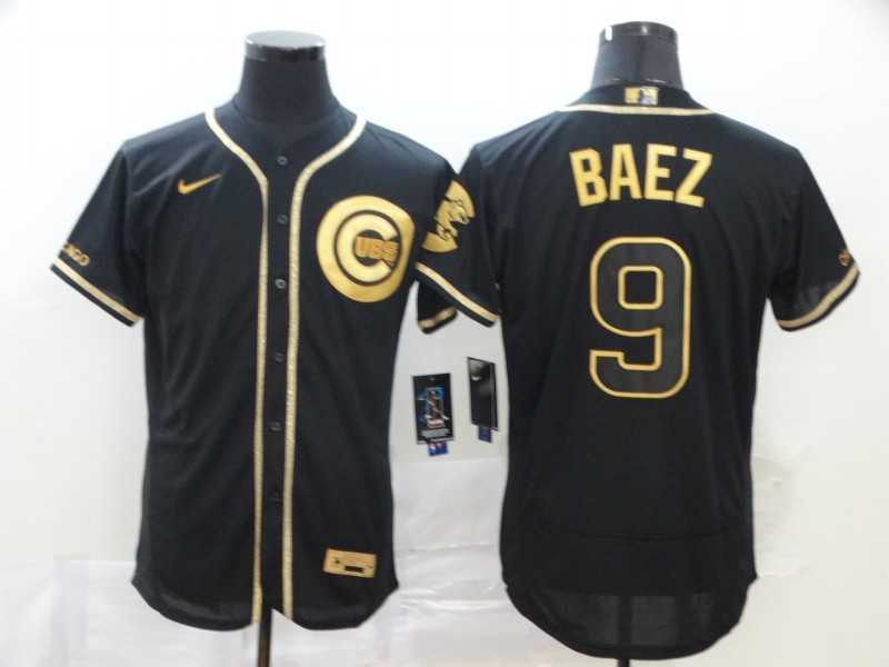 Cubs 9 Javier Baez Black Gold Nike Flexbase Jersey,We sell and wholesale Cubs 9 Javier Baez Black Gold Nike Flexbase Jersey on line form chian!